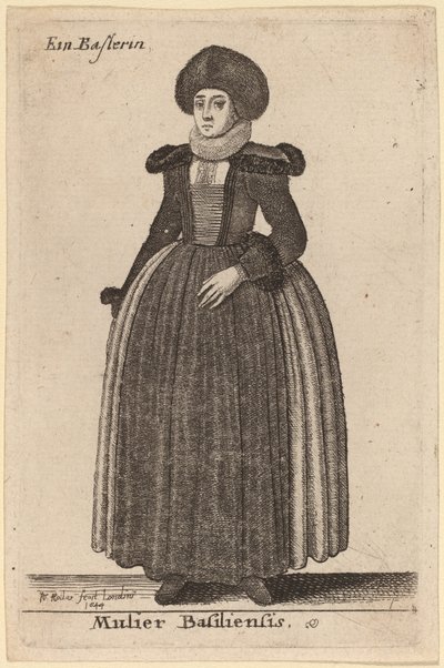 Mulier Basiliensis by Wenceslaus Hollar