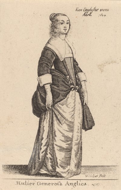 Mulier Generosa Anglica by Wenceslaus Hollar