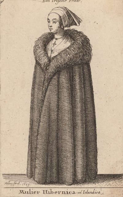 Mulier Hibernica vel Irlandica by Wenceslaus Hollar