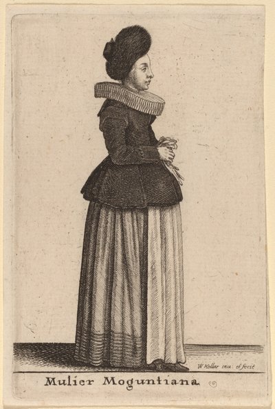 Mulier Moguntiana by Wenceslaus Hollar