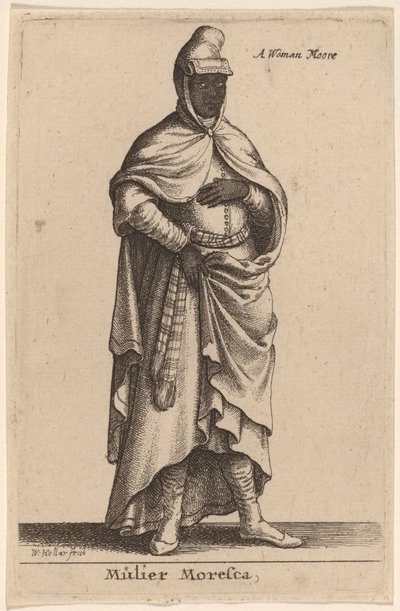 Moorish Woman by Wenceslaus Hollar
