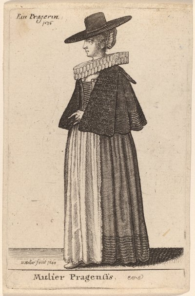 Mulier Pragensis by Wenceslaus Hollar