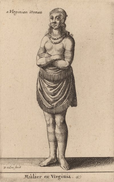 Mulier ex Virginia by Wenceslaus Hollar