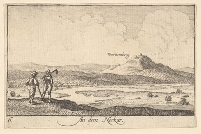 On the Neckar by Wenceslaus Hollar