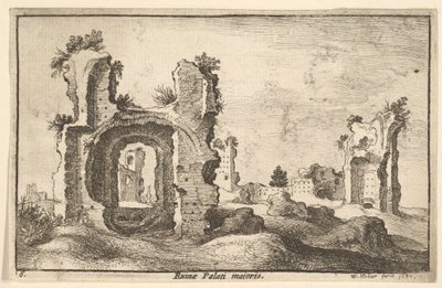 Palatine Palace, Rome by Wenceslaus Hollar