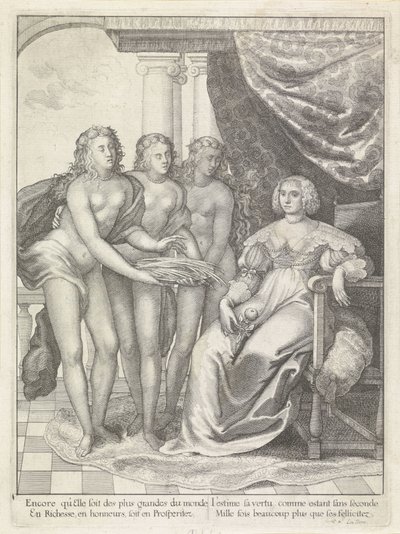 Portrait of Amalia of Solms by Wenceslaus Hollar