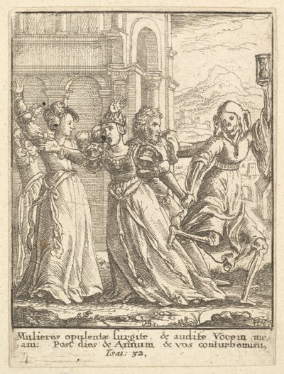 Queen, from the Dance of Death, 1651 by Wenceslaus Hollar