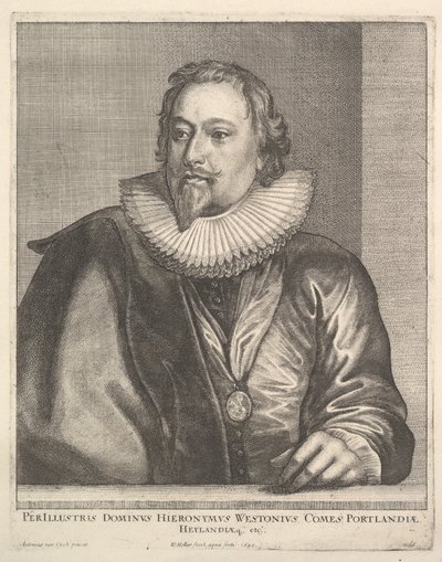 Richard Weston, Earl of Portland by Wenceslaus Hollar