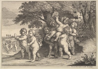 Seven Boys, 1625-77 by Wenceslaus Hollar