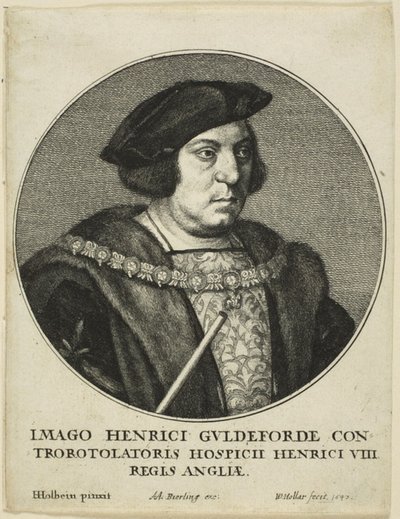 Sir Henry Guildford by Wenceslaus Hollar