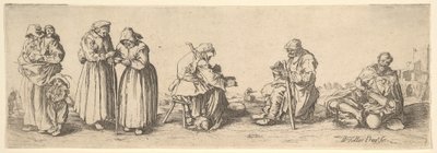 Six Men and Women Beggars by Wenceslaus Hollar