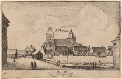 Strasbourg by Wenceslaus Hollar