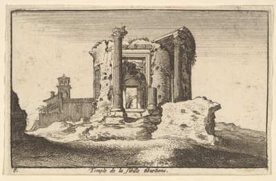 Temple of the Tiburtine Sybil by Wenceslaus Hollar