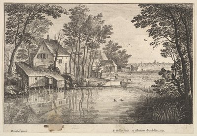 The Angler by Wenceslaus Hollar