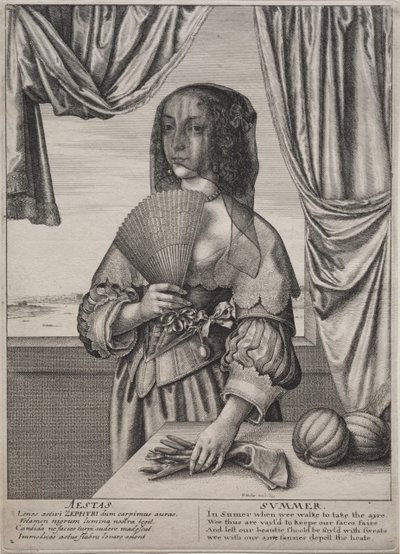 The Four Seasons by Wenceslaus Hollar