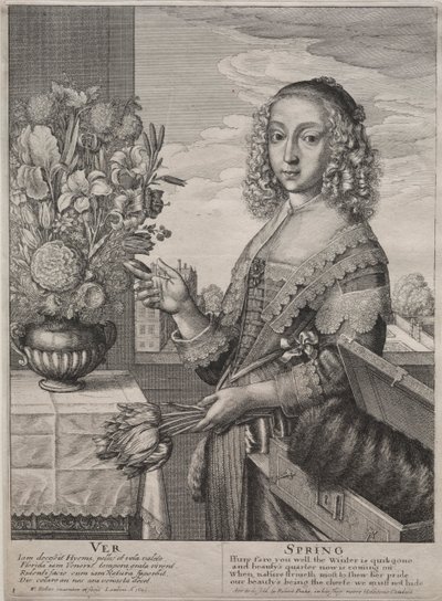 The Four Seasons: Spring by Wenceslaus Hollar