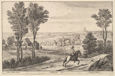 The Horseman by Wenceslaus Hollar