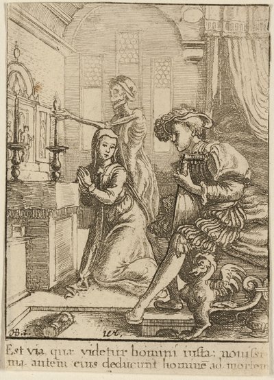 The Nun and Death by Wenceslaus Hollar