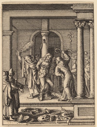The Scourging by Wenceslaus Hollar