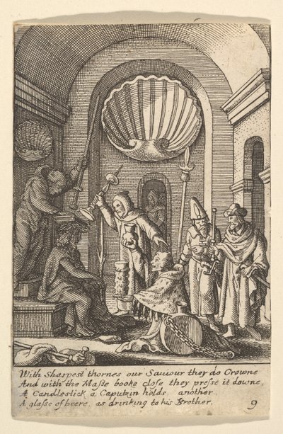 The mocking of Christ by Wenceslaus Hollar