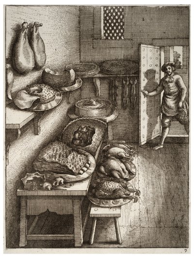 Town and country mouse by Wenceslaus Hollar