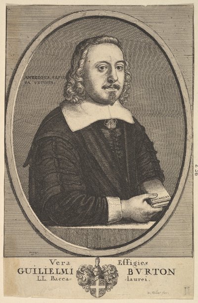Vera Effigies Guilielmi Burton L.L. Baccalaurei by Wenceslaus Hollar