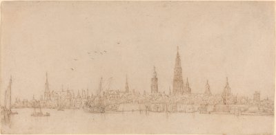 View of Antwerp by Wenceslaus Hollar