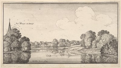 Views of Countryside Near Albury, Surrey by Wenceslaus Hollar