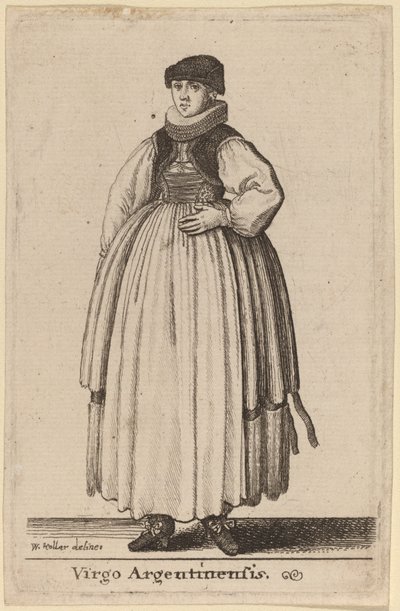 Virgo Argentinensis by Wenceslaus Hollar