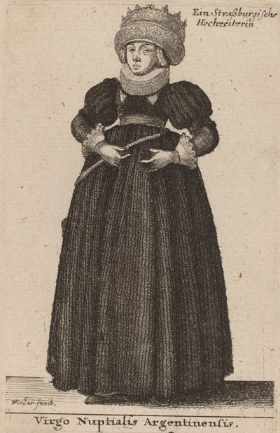 Virgo Nuptialis Argentinensis by Wenceslaus Hollar