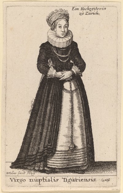 Virgo Nuptialis Tiguriensis by Wenceslaus Hollar