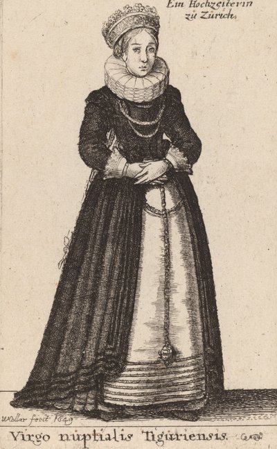 Virgo Nuptialis Tiguriensis by Wenceslaus Hollar