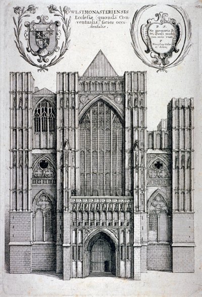 Westminster Abbey, London, c1650 by Wenceslaus Hollar