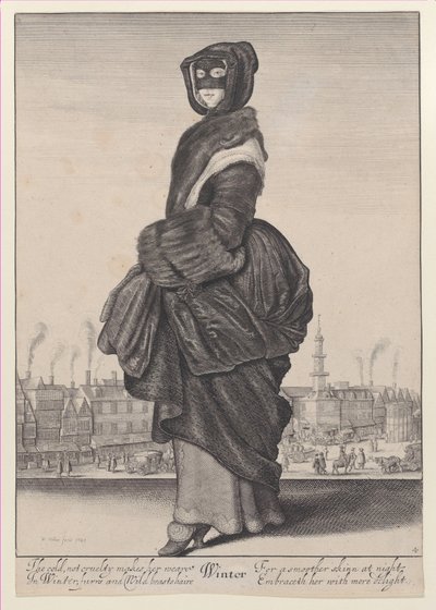 Winter (from The Seasons) by Wenceslaus Hollar