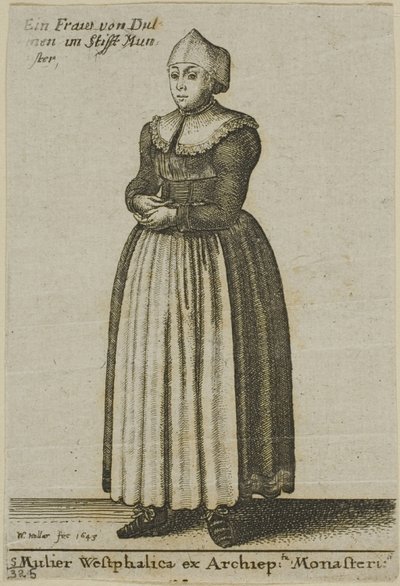 Woman of Westphalia by Wenceslaus Hollar