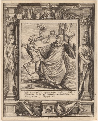 Abbot by Wenceslaus Hollar after Hans Holbein the Younger after Abraham van Diepenbeeck