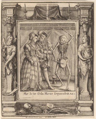 Bridal Pair by Wenceslaus Hollar after Hans Holbein the Younger after Abraham van Diepenbeeck