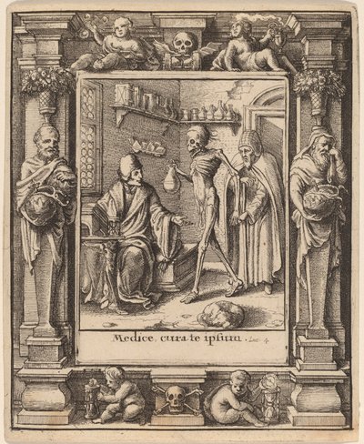 Doctor by Wenceslaus Hollar after Hans Holbein the Younger after Abraham van Diepenbeeck