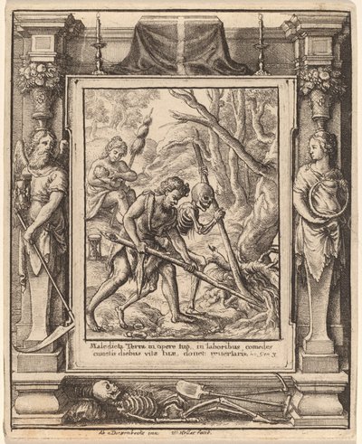 When Adam Delved by Wenceslaus Hollar after Hans Holbein the Younger after Abraham van Diepenbeeck
