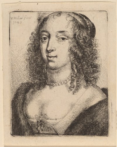 Duchess of Lennox by Wenceslaus Hollar after Sir Anthony van Dyck