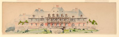Elevation of Mansion by Whitney Warren Jr.