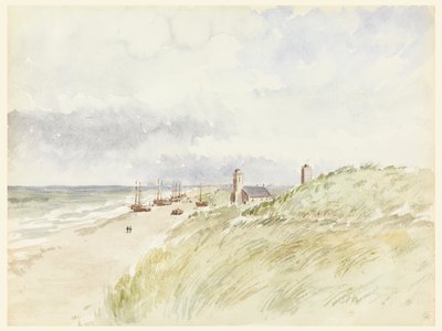 The Shore at Katwijk, Holland by Whitney Warren Jr.