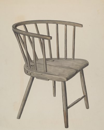 Handmade Arm Chair by Wilbur M Rice