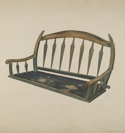 Prairie Schooner Seat by Wilbur M Rice