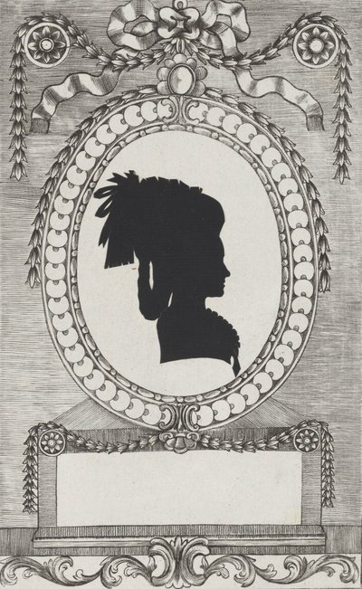 Silhouette of Gräfin Lodroni, 1784-1834 by Wilhelm Ackermann