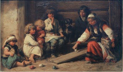 Easter Egg Game in Russia by Wilhelm Amandus Beer