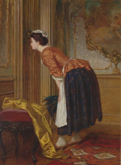 The Curious Maid by Wilhelm Amberg