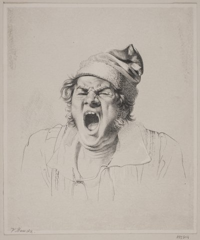 A Yawning Man by Wilhelm Bendz