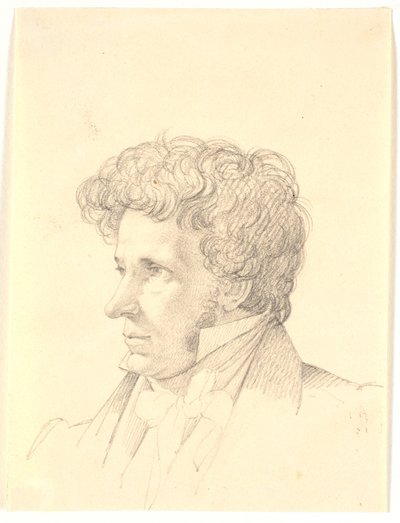 Male Portrait. Profile to the Left by Wilhelm Bendz