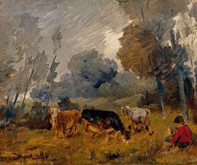 In the Pasture by Wilhelm Busch